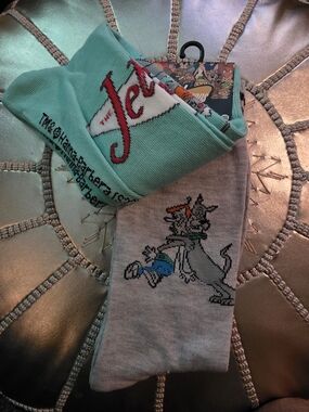 The Jetsons Crew Socks - Teal & Gray